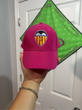 NWOT Valencia VCF Football Club Soccer Strapback Hat Cap Pink Embroidered Puma